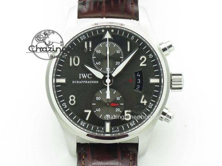 MIROTIME 0216 Aquatimer Chrono IW376702 SS BLS 1:1 Best Edition Black Dial on Black Rubber Strap A WellDesigned 7105